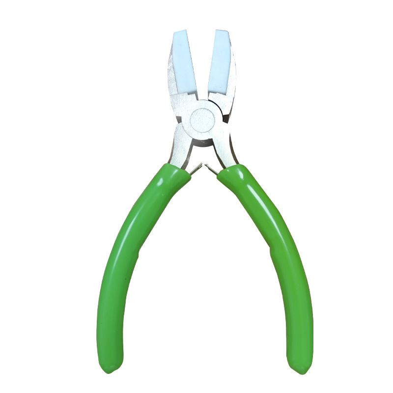 Mini Double Nylon Jaw Pliers Flat Nose Pliers with Tips Wire Straightentener Jewelry Making Tools for Beading, Looping, Gripping