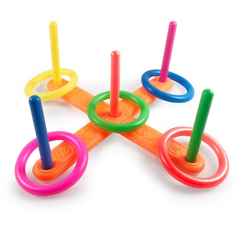 Toyrific Set, Plastic Ring Toss Game for Kids, Outdoor Games Set Ring Toss Game- Indoor & Outdoor for Toddlers, Kids