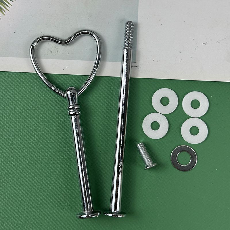 1 Set Cake Tray Stand Handle Cupcake Dessert Plate Hardware Fitting Holder Rod Stand Handle for Cake Stand Wedding Party