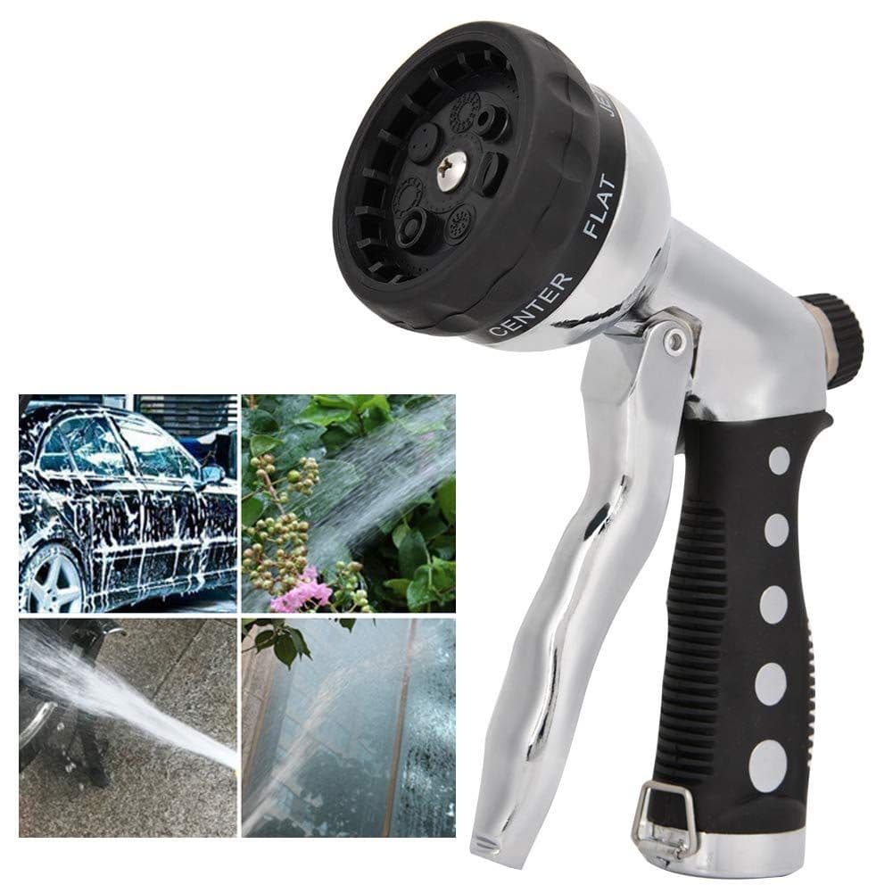 Adjustable Hose Nozzle High Pressure Garden Sprayer Ergonomic Design Leak Proof for Watering Plants Car Washing