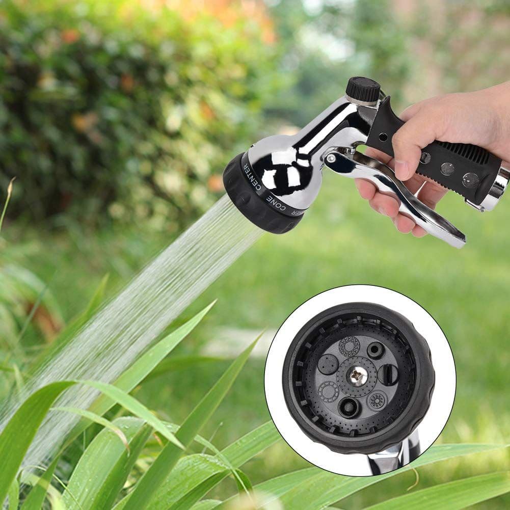 Adjustable Hose Nozzle High Pressure Garden Sprayer Ergonomic Design Leak Proof for Watering Plants Car Washing