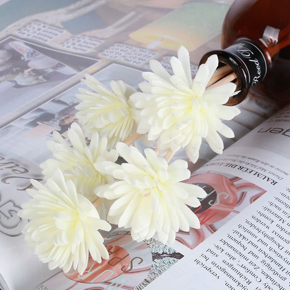 Rattan Reed Fragrance Diffuser and Flower Replacement Refill Sticks, Handmade Flower Reed Diffuser, for Home, Office.