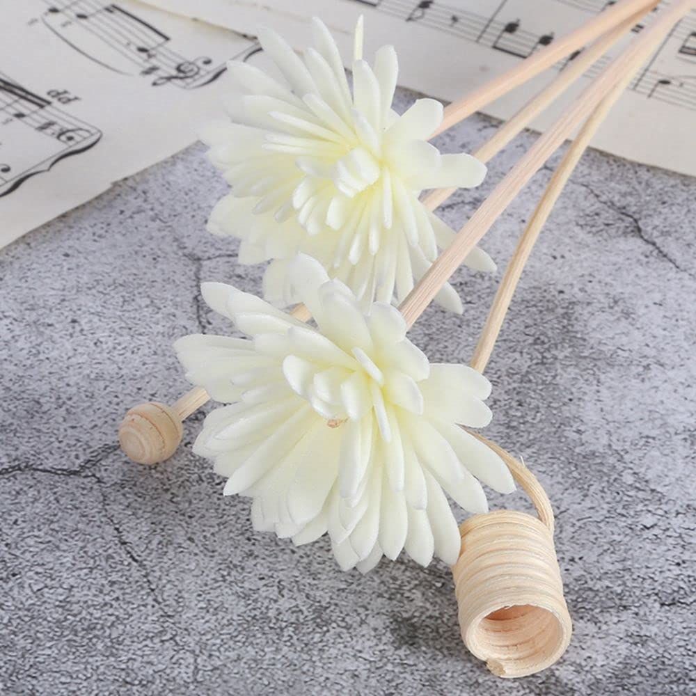 Rattan Reed Fragrance Diffuser and Flower Replacement Refill Sticks, Handmade Flower Reed Diffuser, for Home, Office.