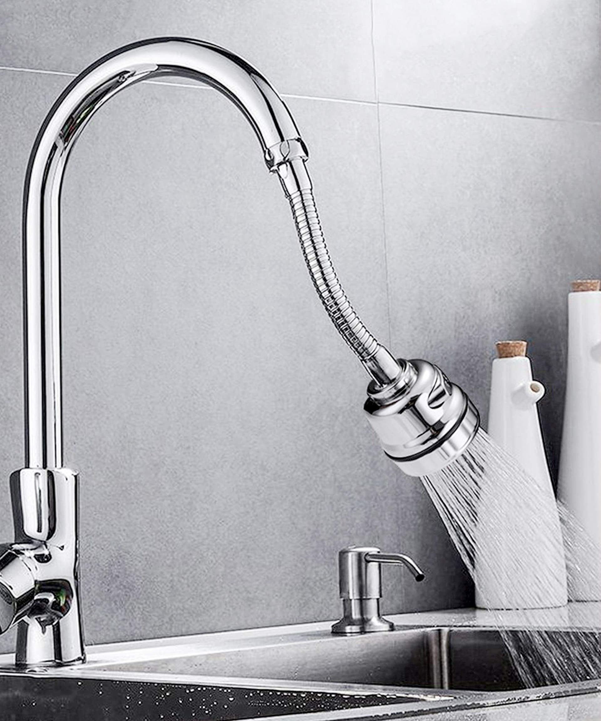 Kitchen Water Filter Faucet 360 Degree Rotatable Adjustable Water Saving 3 Modes