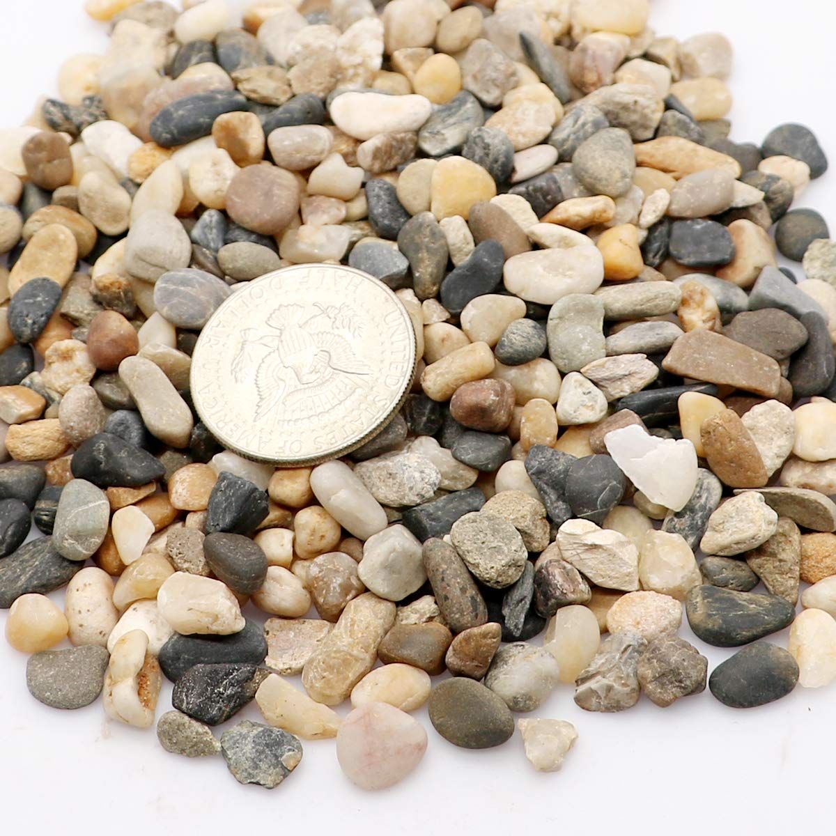 Natural Decorative Pebbles Fish Tank Gravel Small Garden Rocks Soil Cover for Aquariums, Landscaping, Vase Fillers, Succulent