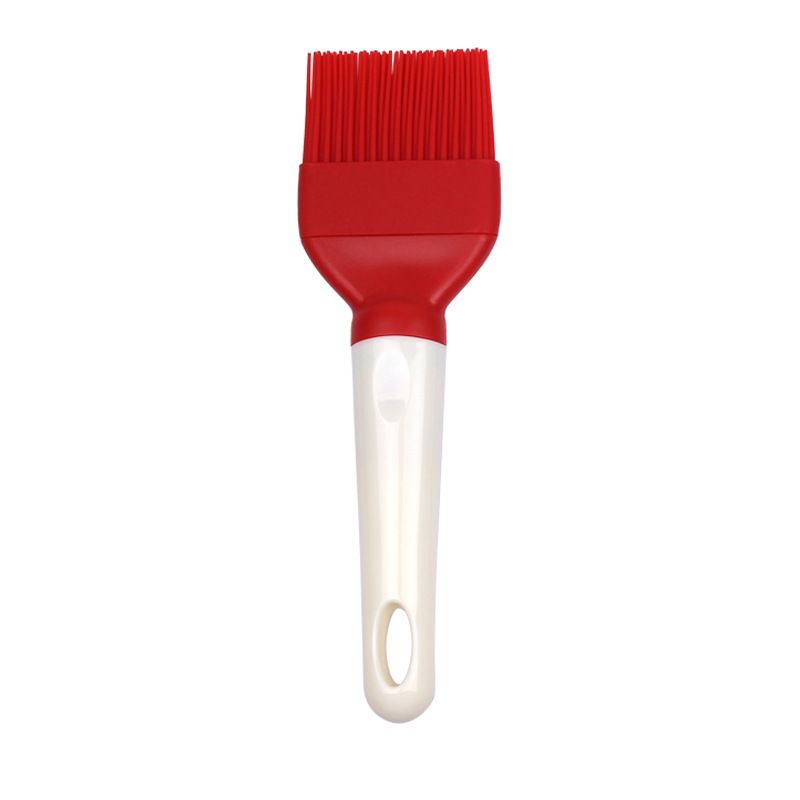 1PCS of Baking Tools Silicone Brush High-Temperature Baking Barbecue Brush Oil Brush Cake Cream Barbecue Brush (red)