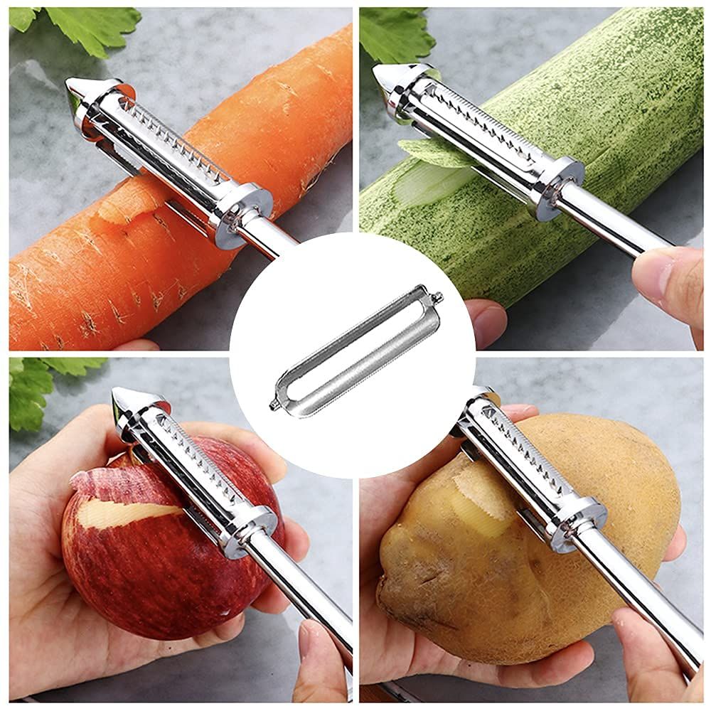 Carrot,Potato, Veggie Peeler, Shredded Carrots, Cucumber Slicer Vegetable Cutter, Stainless Steel Peeler with Julienne