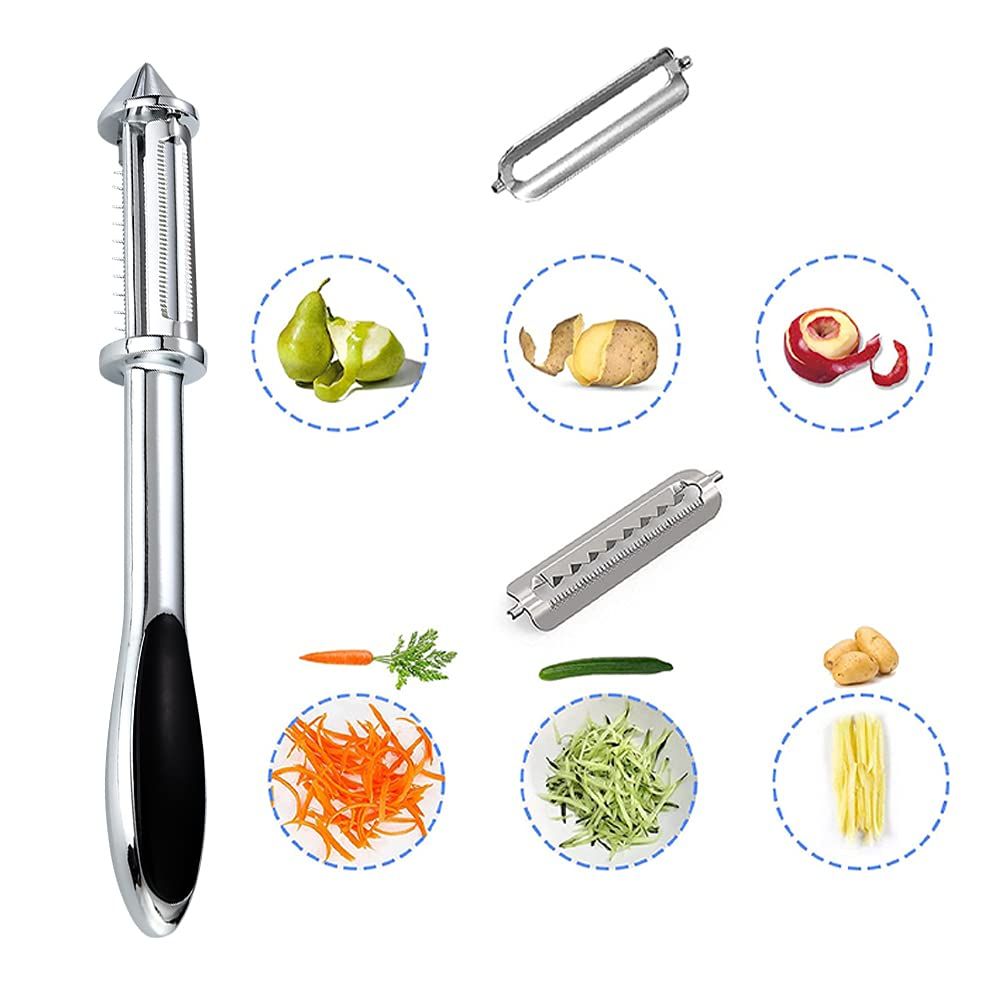 Carrot,Potato, Veggie Peeler, Shredded Carrots, Cucumber Slicer Vegetable Cutter, Stainless Steel Peeler with Julienne