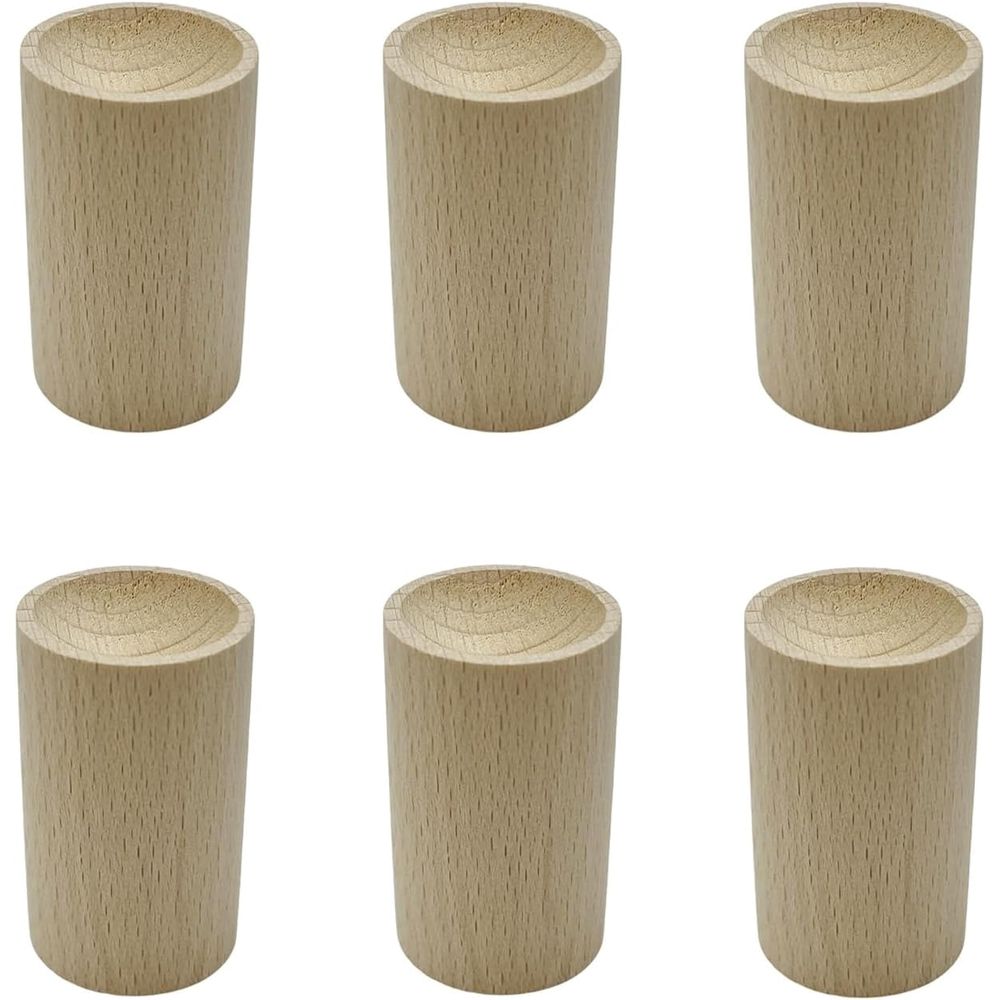 Wood Diffuser, 6 Pcs Small Round Wood Fragrance Diffuser, Cylinder Passive Aromatherapy for Home Office Car Wardrobe Yoga Hall and SPA