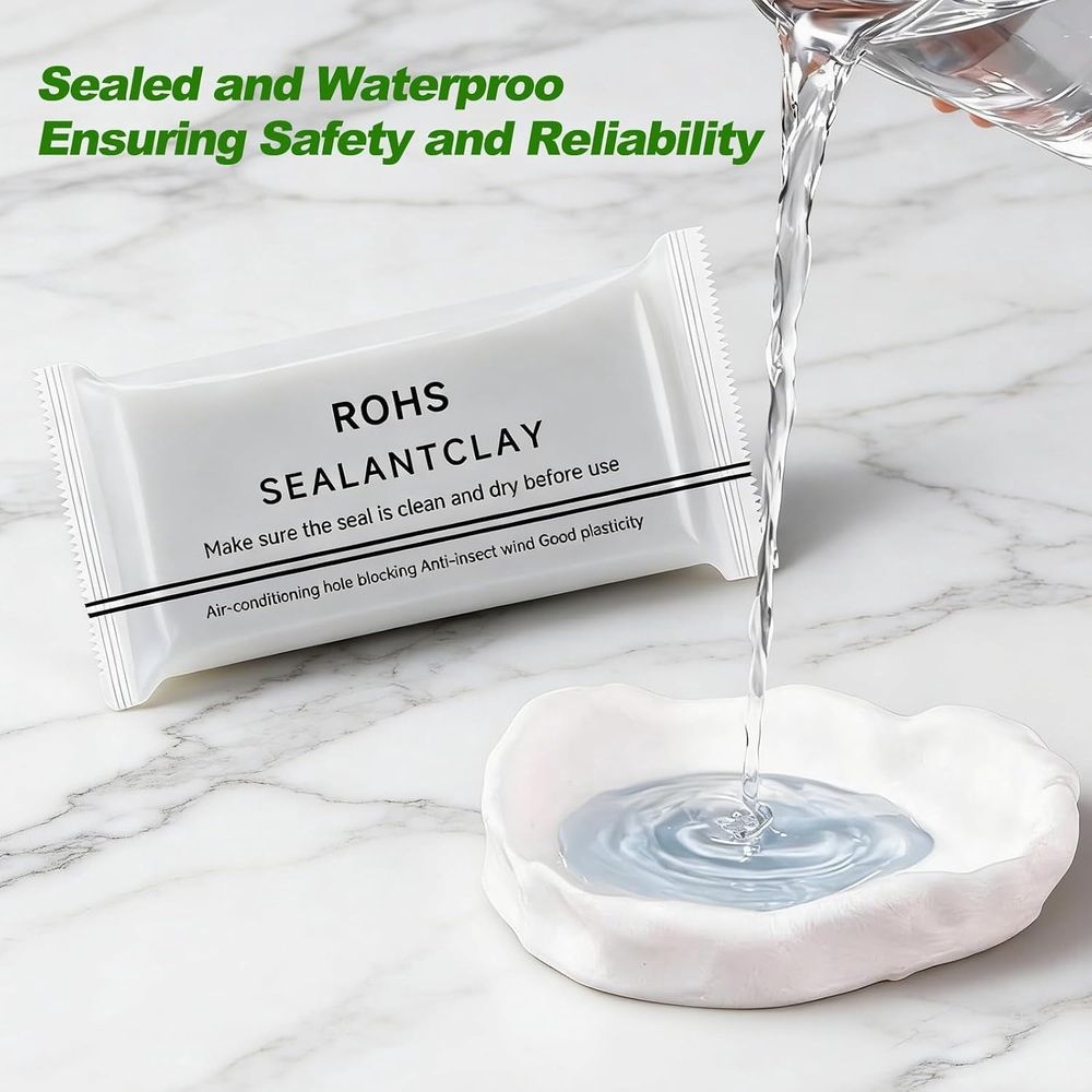 Sealant Clay, Waterproof Moldable Repair Putty for Drain Connections, Wall Holes and Air Conditioning Openings