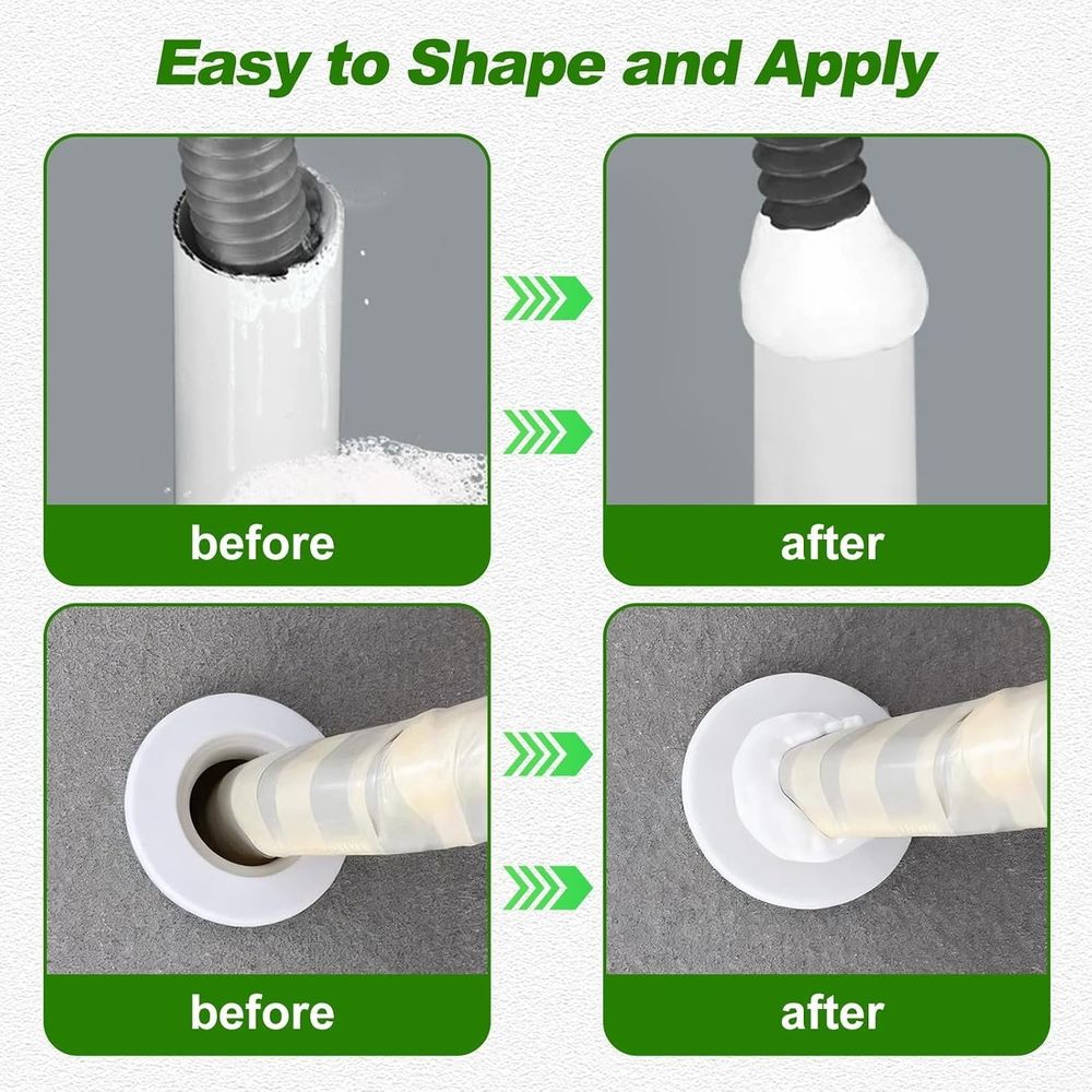 Sealant Clay, Waterproof Moldable Repair Putty for Drain Connections, Wall Holes and Air Conditioning Openings