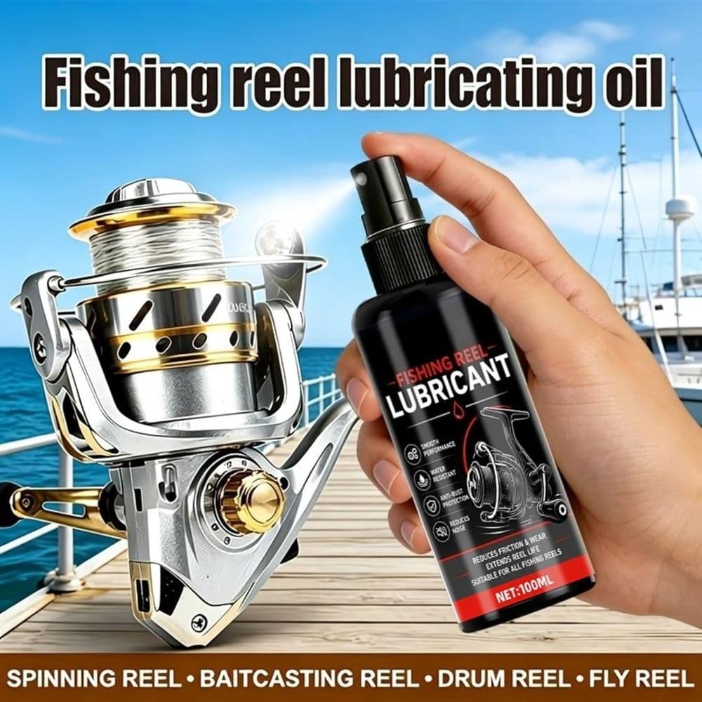 Fishing Reel Cleaner and Lubricant 50ml Black