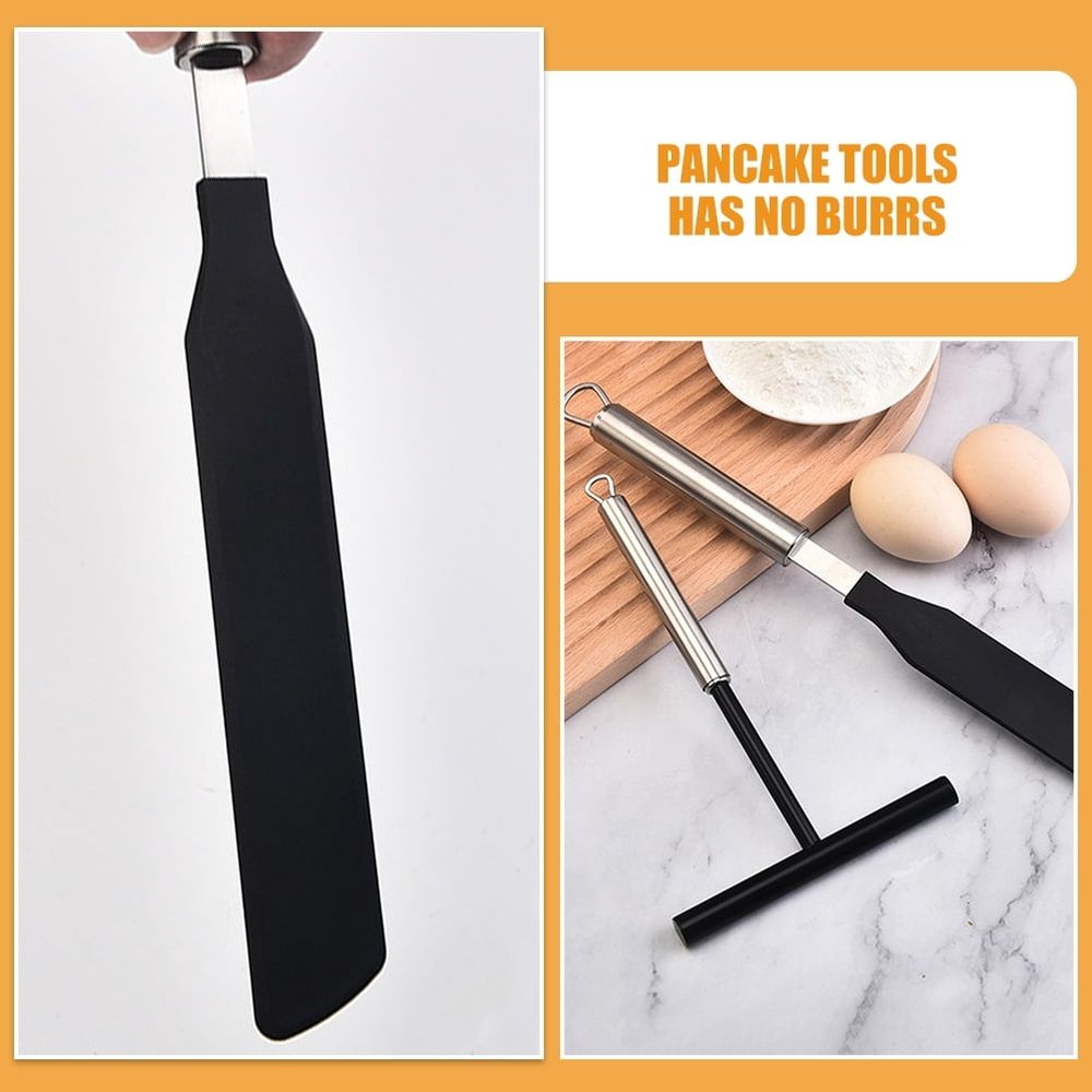 Stainless Steel Crepe Spreader Set for Making and Crepes Assorted Color