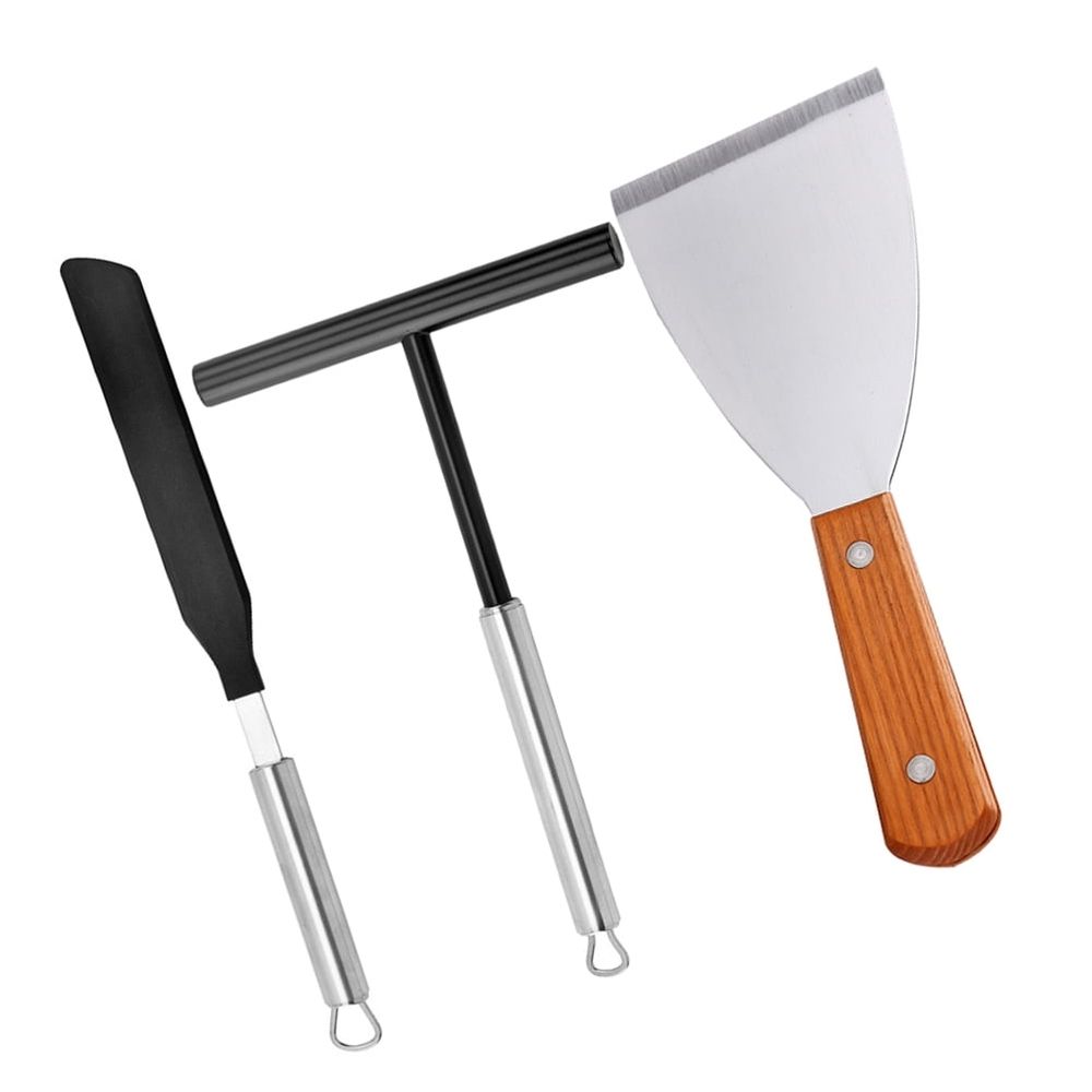 Stainless Steel Crepe Spreader Set for Making and Crepes Assorted Color