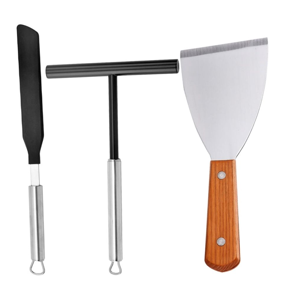 Stainless Steel Crepe Spreader Set for Making and Crepes Assorted Color