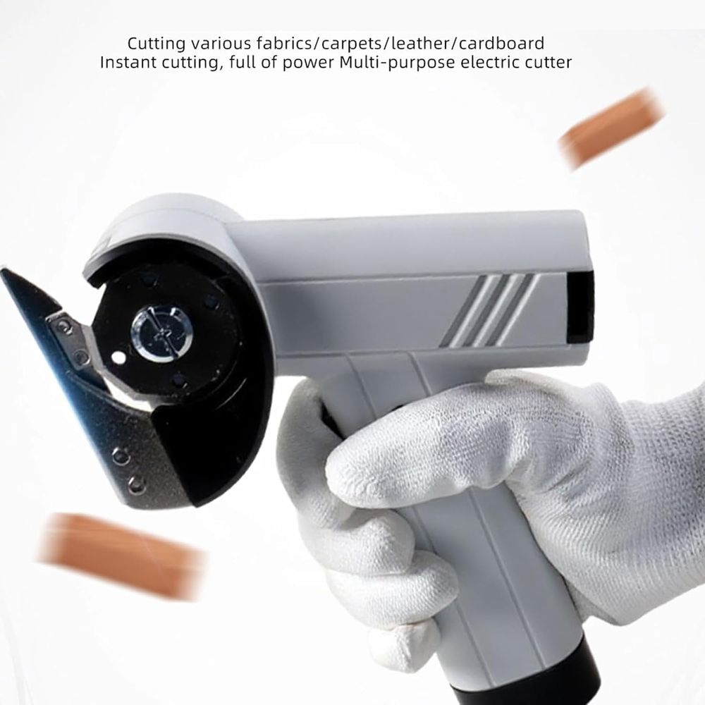 Rechargeable High-Speed Cardboard Cutter, Powerful Cordless Electric Scissors with LED Light & USB Charging, Four Speed Settings Low Vibration Mini Box Cutter