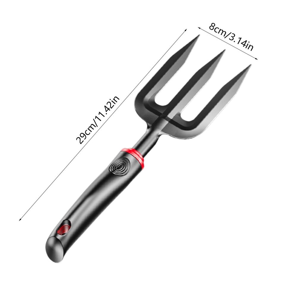 Quenched Steel Garden Hand Fork | 3-Tine Weeding & Planting Tool | HRC60 Hardened Steel with Fiber Reinforced Handle | Rust-Resistant for Vegetable & Flower Cultivation