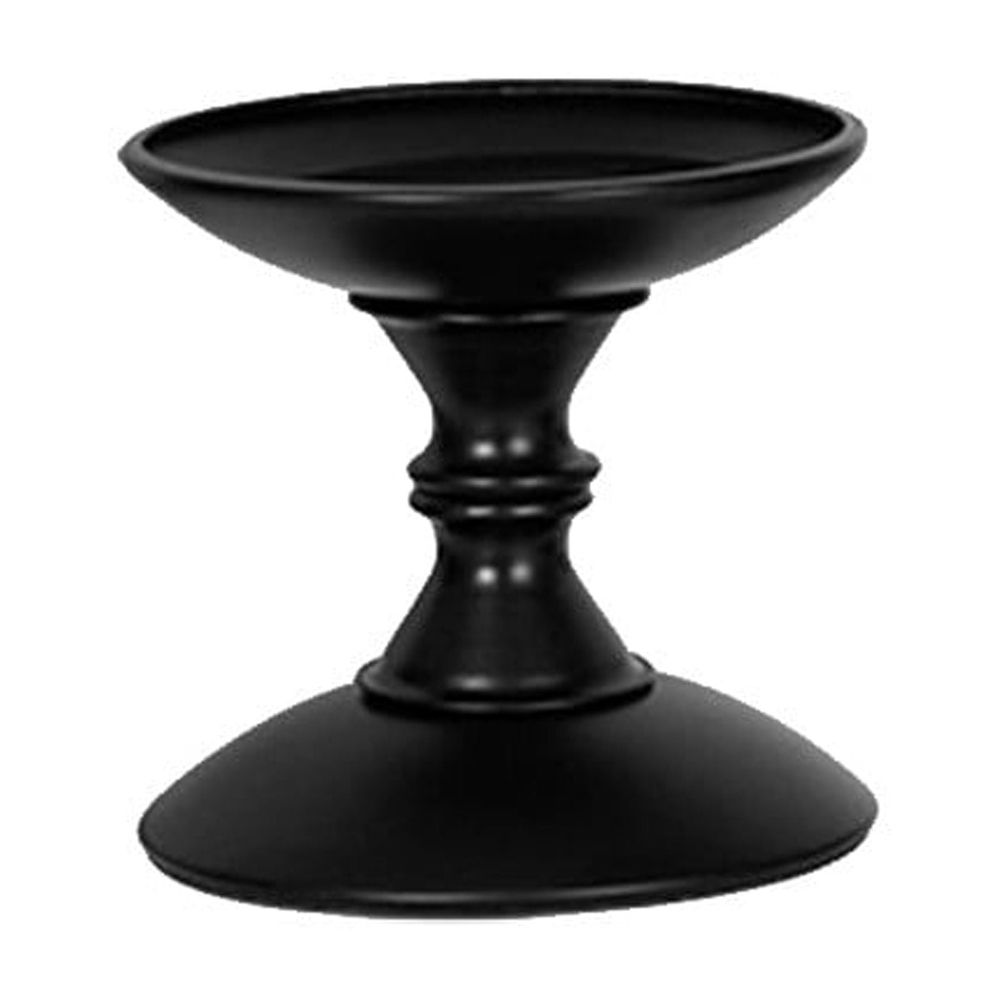 Iron Candlesticks | Decorative Candle Holders for Dining Table & Home Decor | Black Metal Candle Sticks for Romantic Dinner, Holiday Decorations, Wedding Centerpiece
