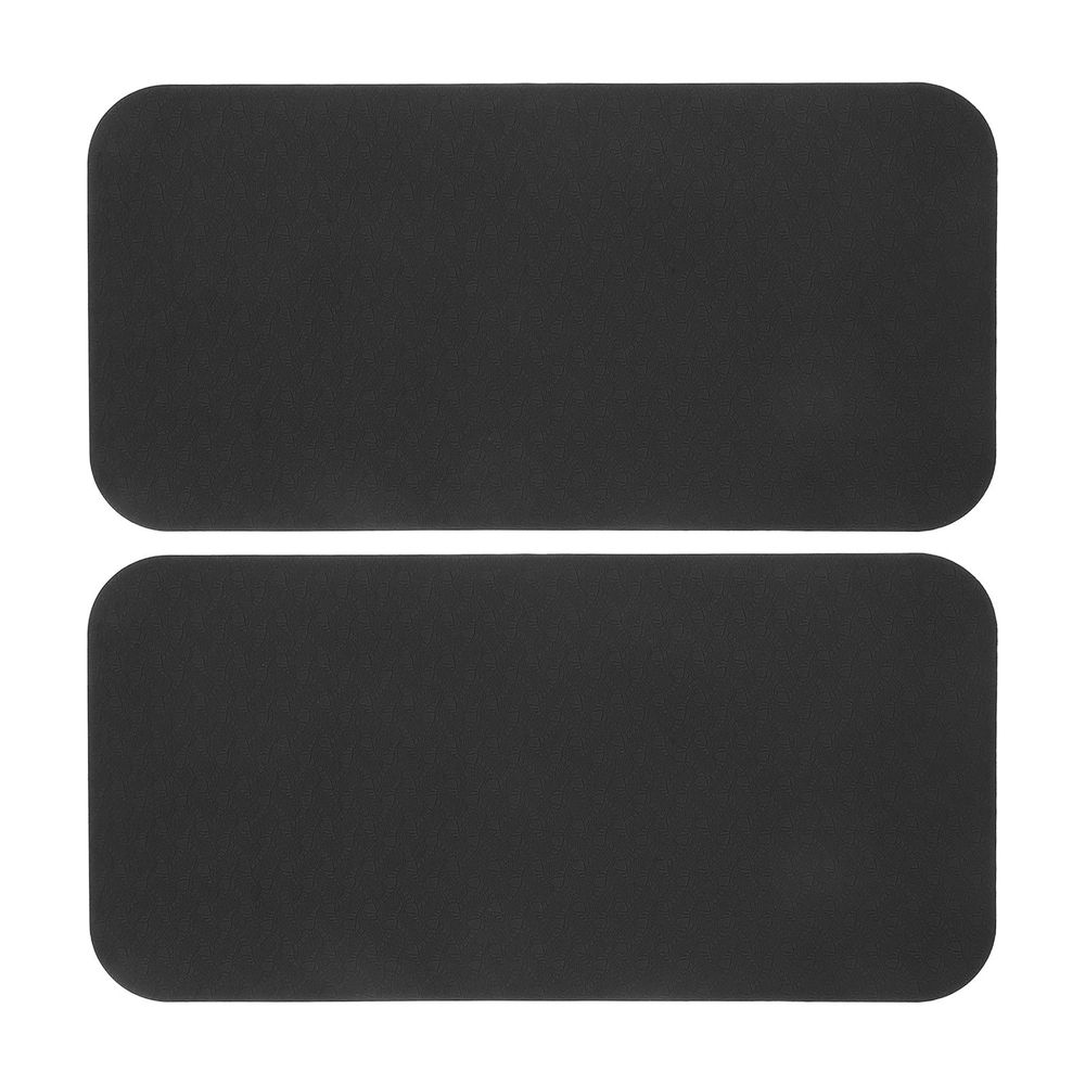 2Pcs Durable Black Kneeling Mat with Antislip Bottom for Gardening and Construction Work