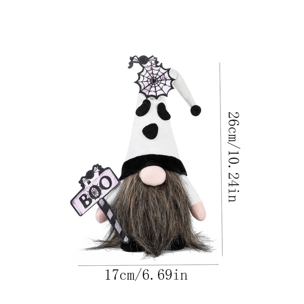 Halloween Gnome Figurines Faceless Doll Ornament Set for Party Decor | Fabric Dwarf Decorations for Home Shelf Mantel Tabletop | Reusable Holiday Decor for Indoor Halloween Party Haunted Houses