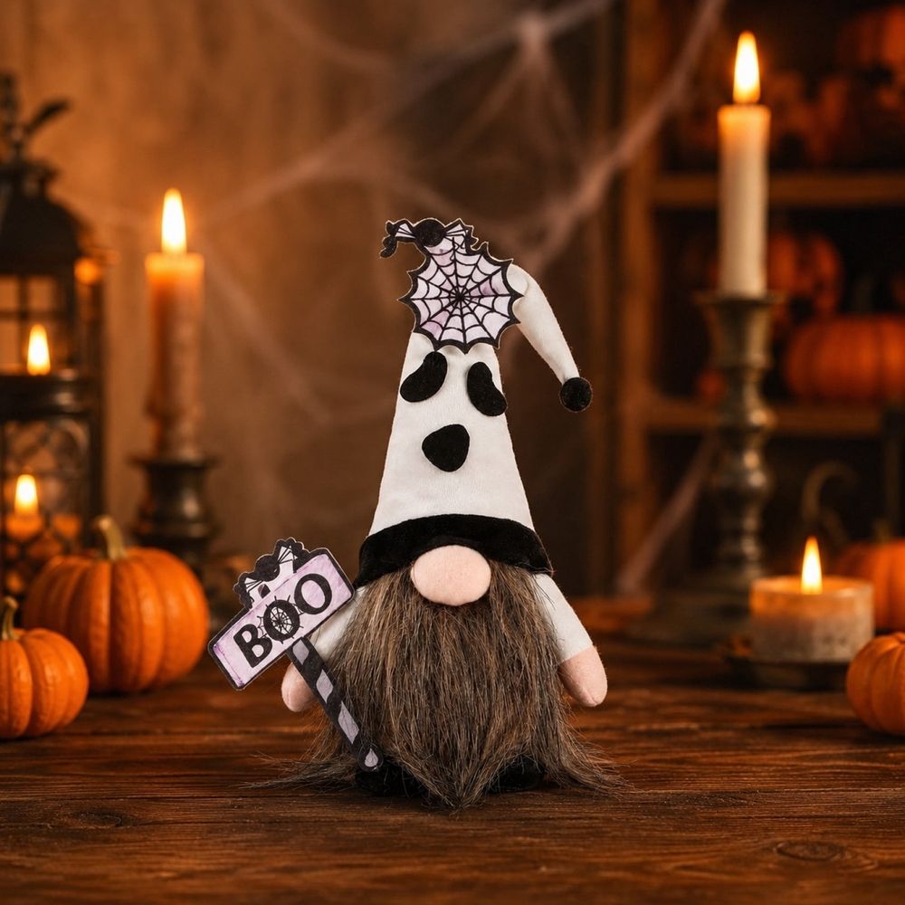 Halloween Gnome Figurines Faceless Doll Ornament Set for Party Decor | Fabric Dwarf Decorations for Home Shelf Mantel Tabletop | Reusable Holiday Decor for Indoor Halloween Party Haunted Houses