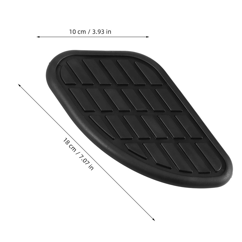 1Pcs Retro Style Black Motorcycle Tank Grips Fuel Tank Pad Protector Decals