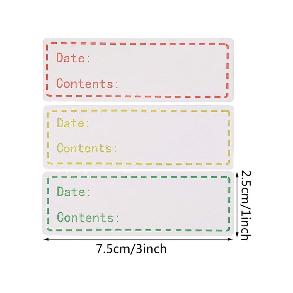 500Pcs Blue Record Date Stickers Made of Eco Friendly Paper for Kitchen and Home Decoration