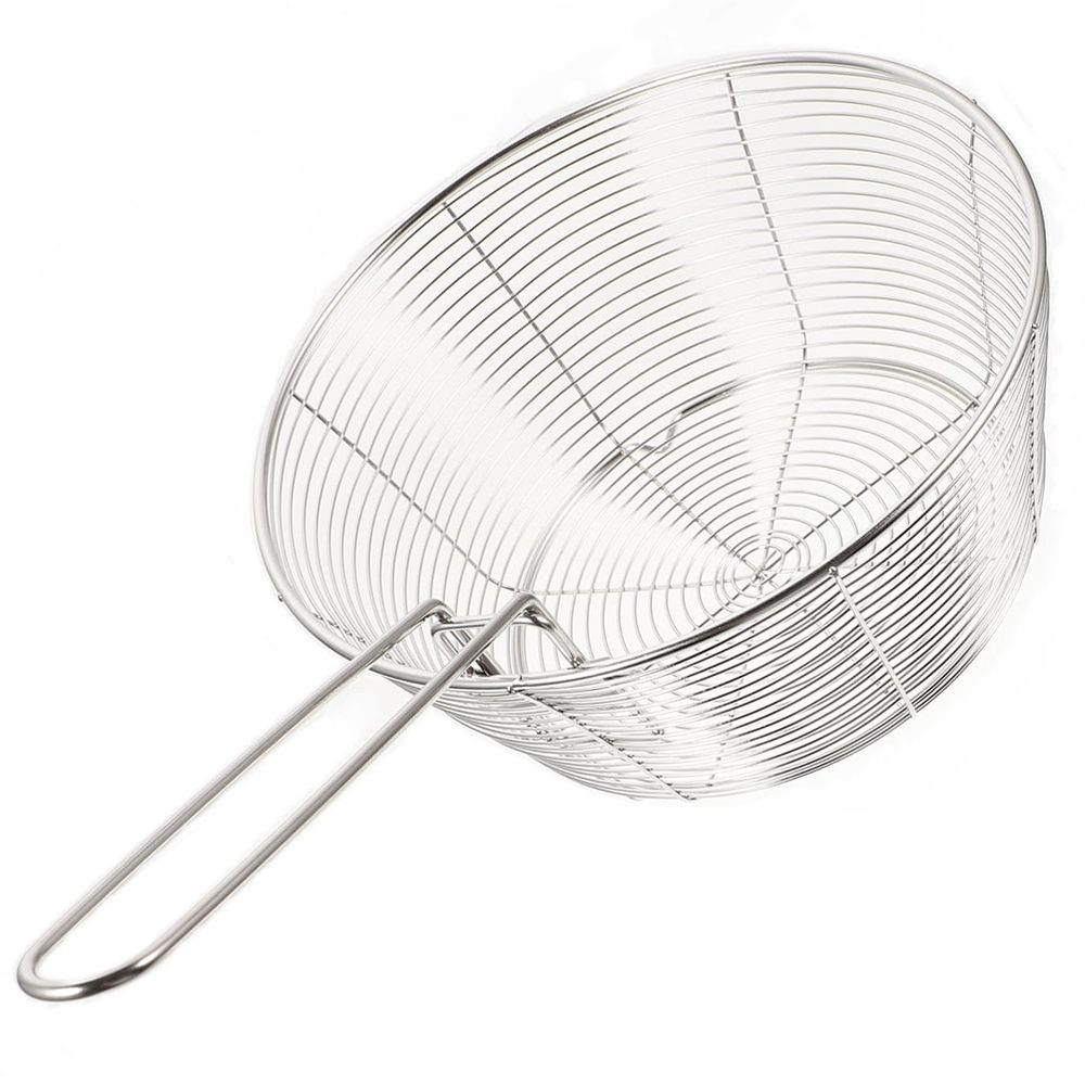 304 Stainless Steel Deep Fry Basket for Cooking, Frying Pan Basket, 1 Piece Kitchen Fryer Accessory
