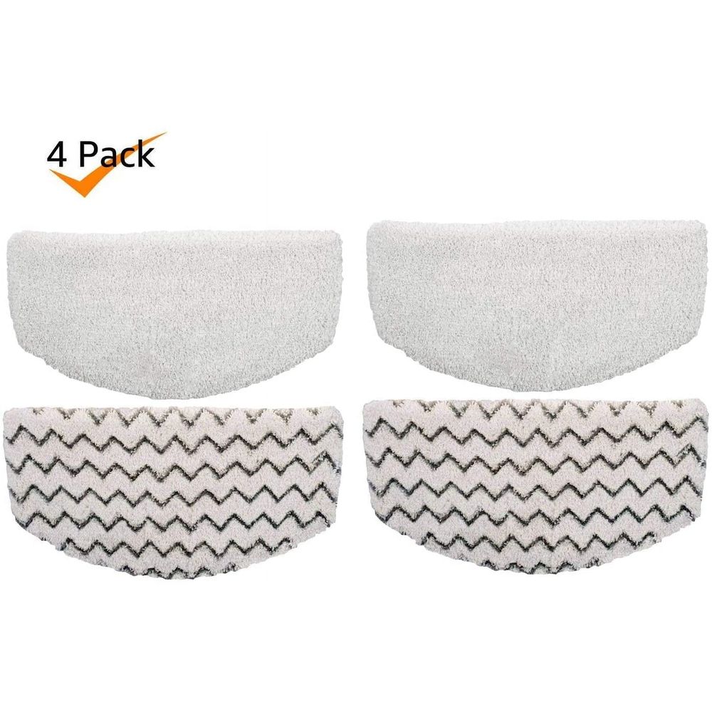 Steam Mop Pads 4 pcs for Steam Mop 1940 1440 1544 1806 2075 Series, Model 19402 19404 19408 19409 1940a 1940f 1940q 1940t 1940w B0006 B0017