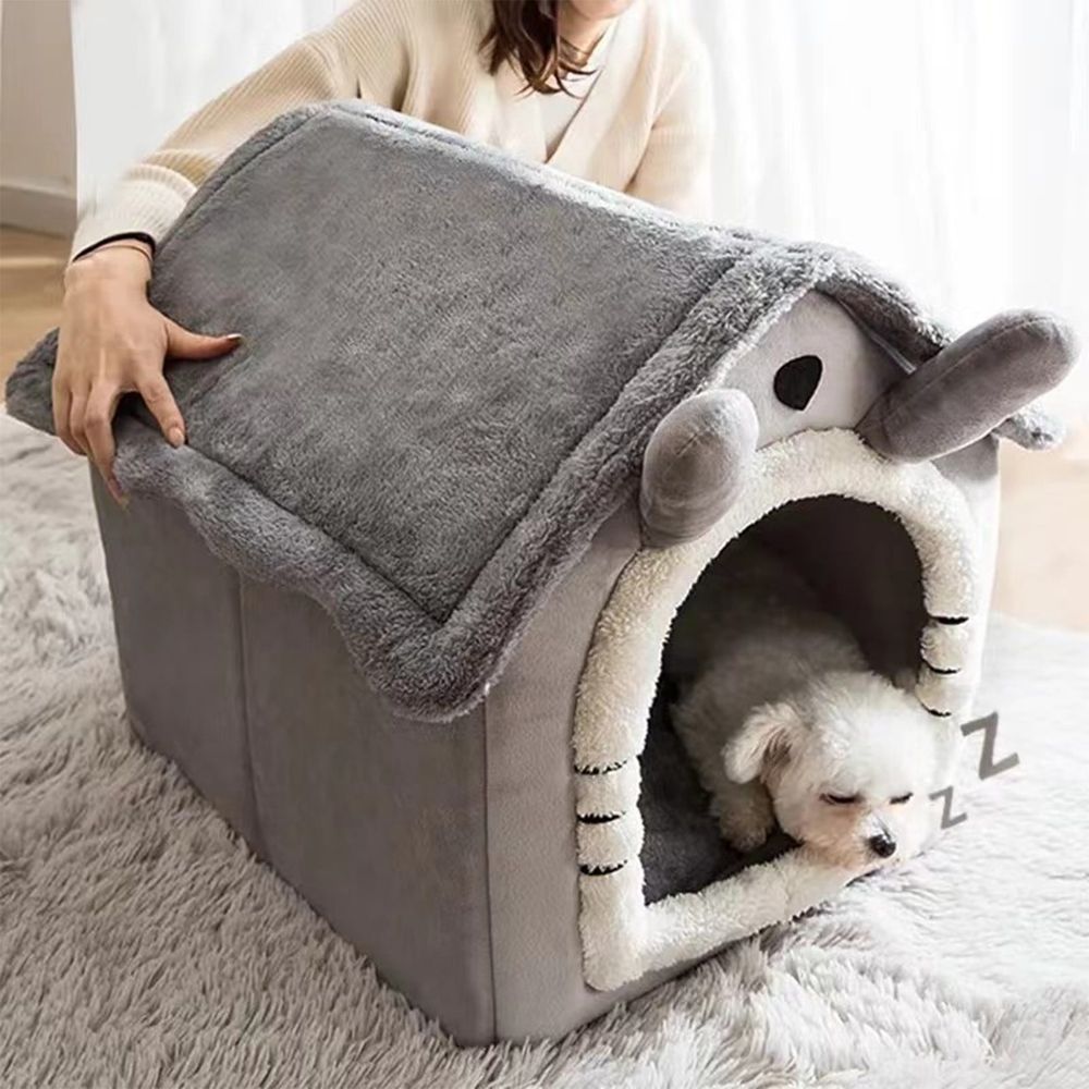 Foldable Dog House, Kennel Bed Mat For Small Medium Dogs Cats Winter Warm Chihuahua Cats Den Pet Products Basket Puppy Cave Sofa