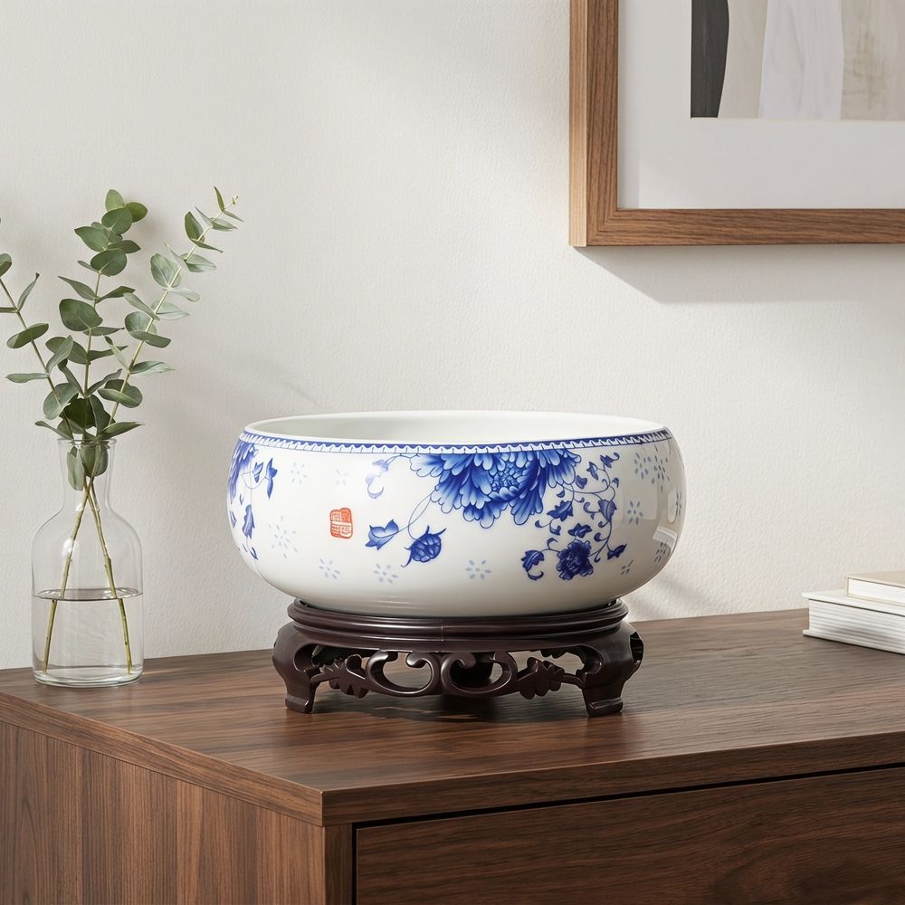 Ceramic Flowerpot Multi-Color Non-Hole Hydroponic Container for Home 1Set