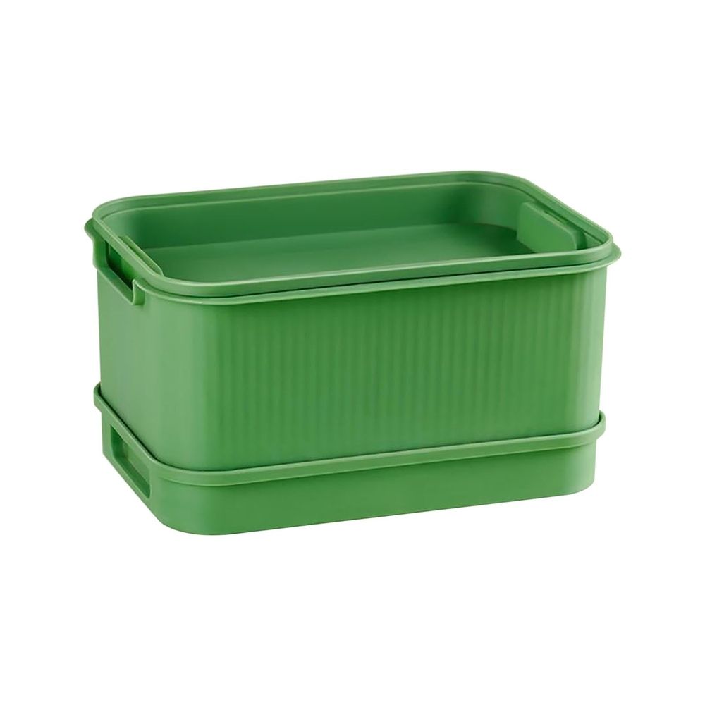Seed Sprouter, Stackable Microgreens Growing Trays Plastic Seed Sprouting Tray, Green Fodder Trays for Sprouts, Beans, Grains, Alfalfa