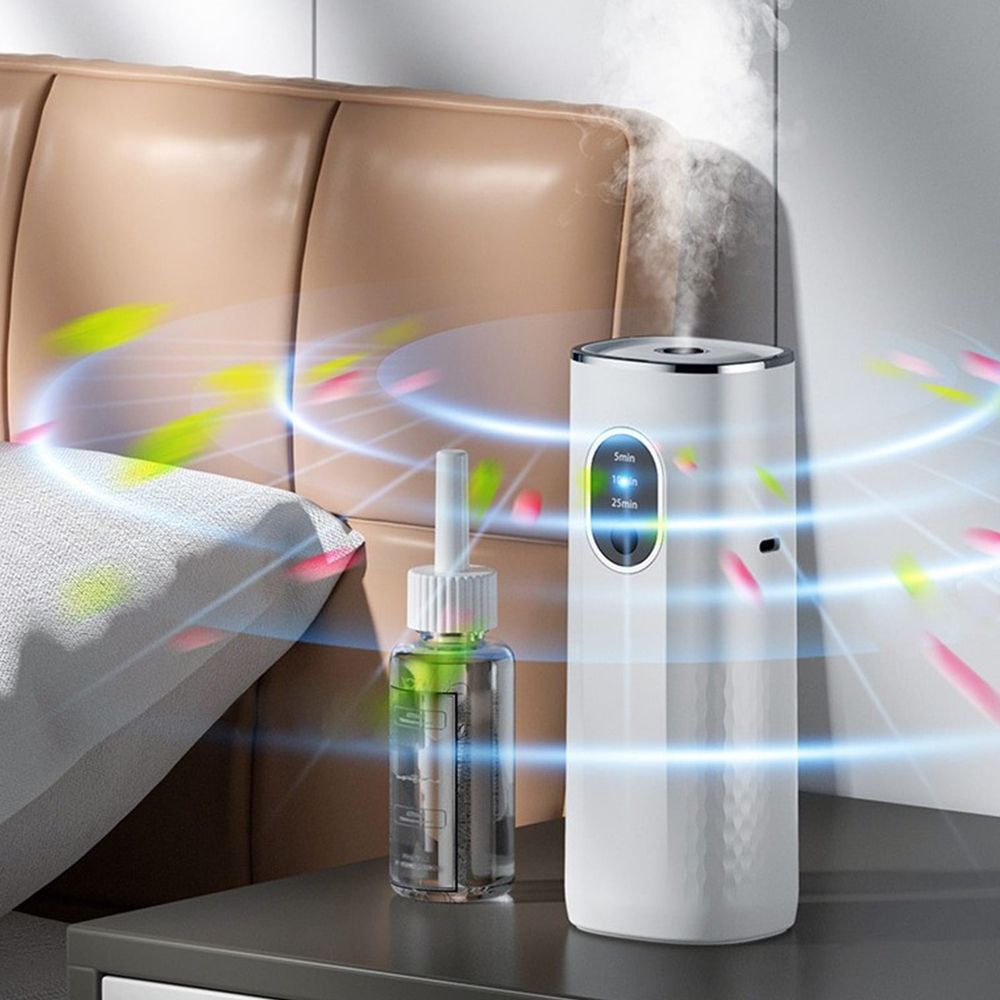 Waterless Diffuser for Essential Oil, Battery Operated Nebulizer, Natural Air Freshener & Aromatherapy Diffuser for Home, Hotel, Studio