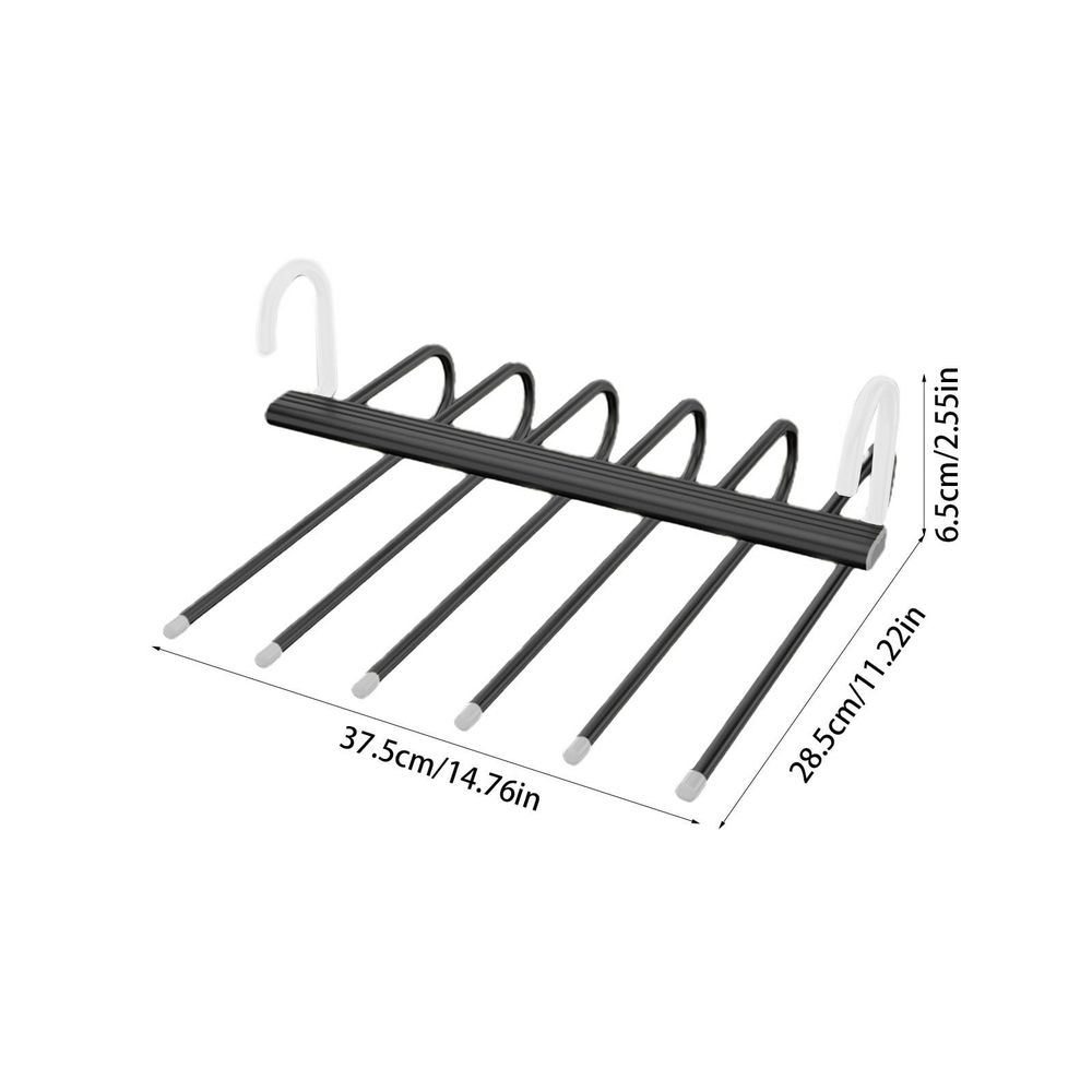 Pants Hangers, Non Slip Space Saving Hangers, Folding Clothes Hangers, Multi-Purpose Organizer For Pants, Scarves, Jeans