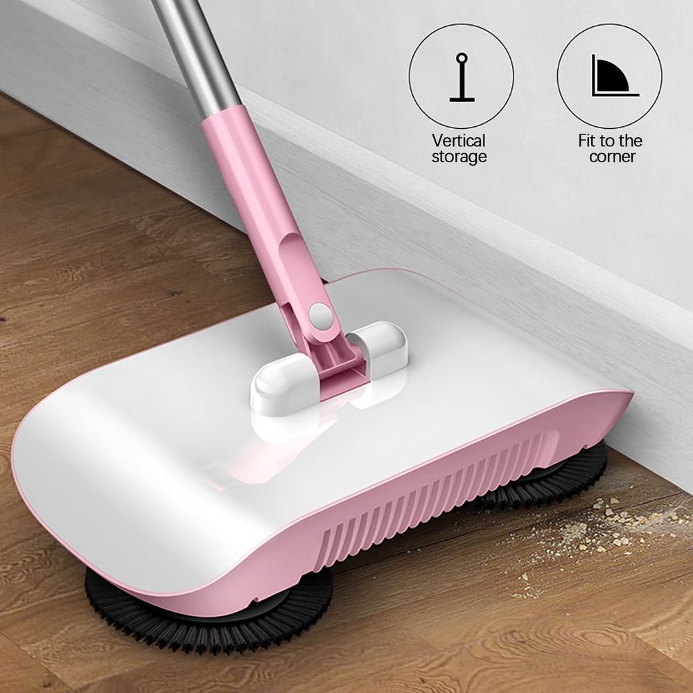 Hand Push Sweeper, Manual Mop Vacuum Cleaner, Sweeping Mop Crumb Sweeper, Home Cleaning Tool For Sweeping Mopping Hardwood Surfaces, Wood Floors
