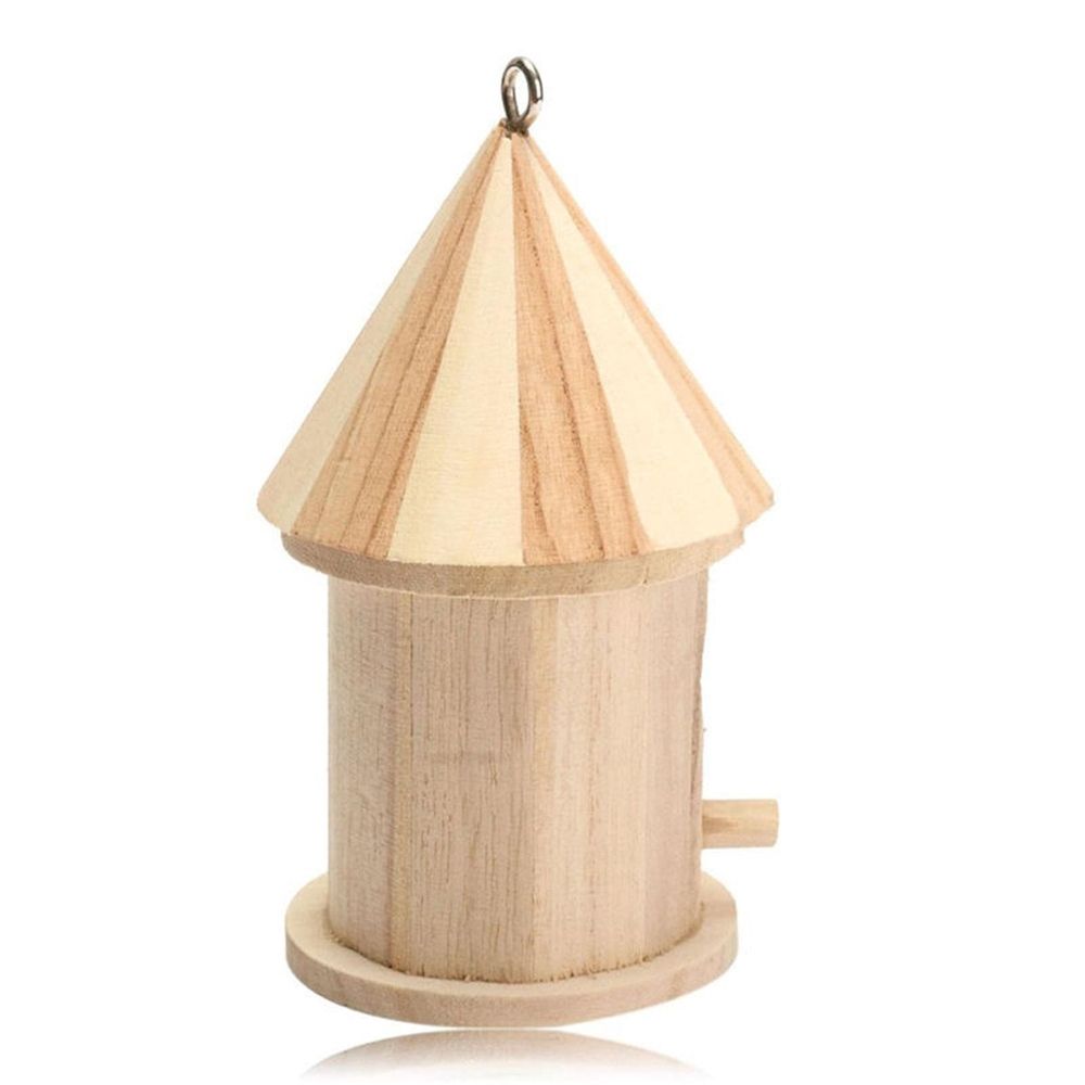Unfinished Wooden Birdhouse, Wood Bird House, Unfinished Birdhouse to Paint Hanging for Outside Garden Patio Decorative