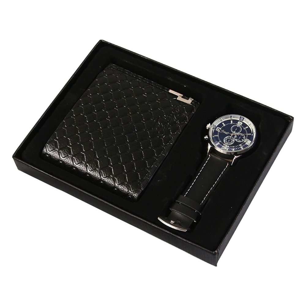 Men's Gift Set with Box, Brown Wallet Watch, Gifts for Men, Valentines Day Gifts for Him, Valentine's Day & Father's Day Present Gift