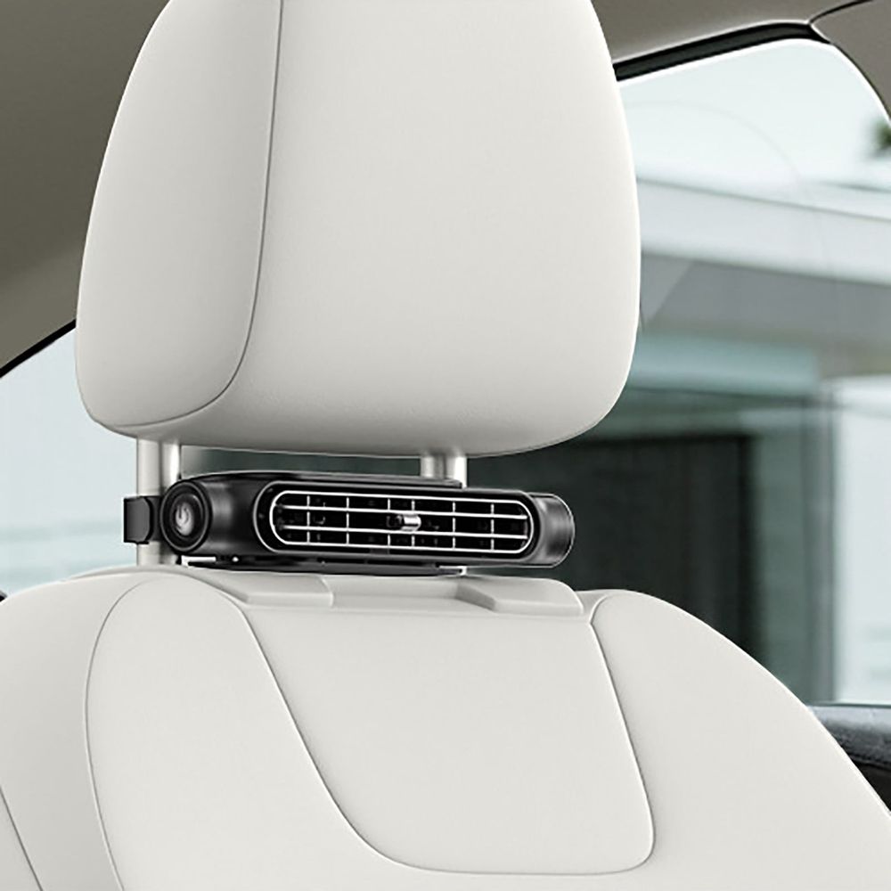 Car Rear Seat Headrest Fan, Car Fan for Driver and Passenger's Seat, Mini Portable USB Backseat Cooling Fan, for Sedans, SUV Truck and Cars