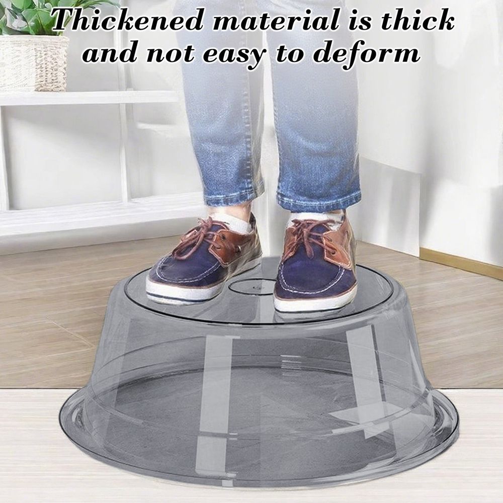 Plastic Clear Washbasin, Transparent Foot Washing Basin, Plastic Round Bedside Laundry Soaking Tub, Portable Laundry Washbasin for Washing Cleaning Foot Bath