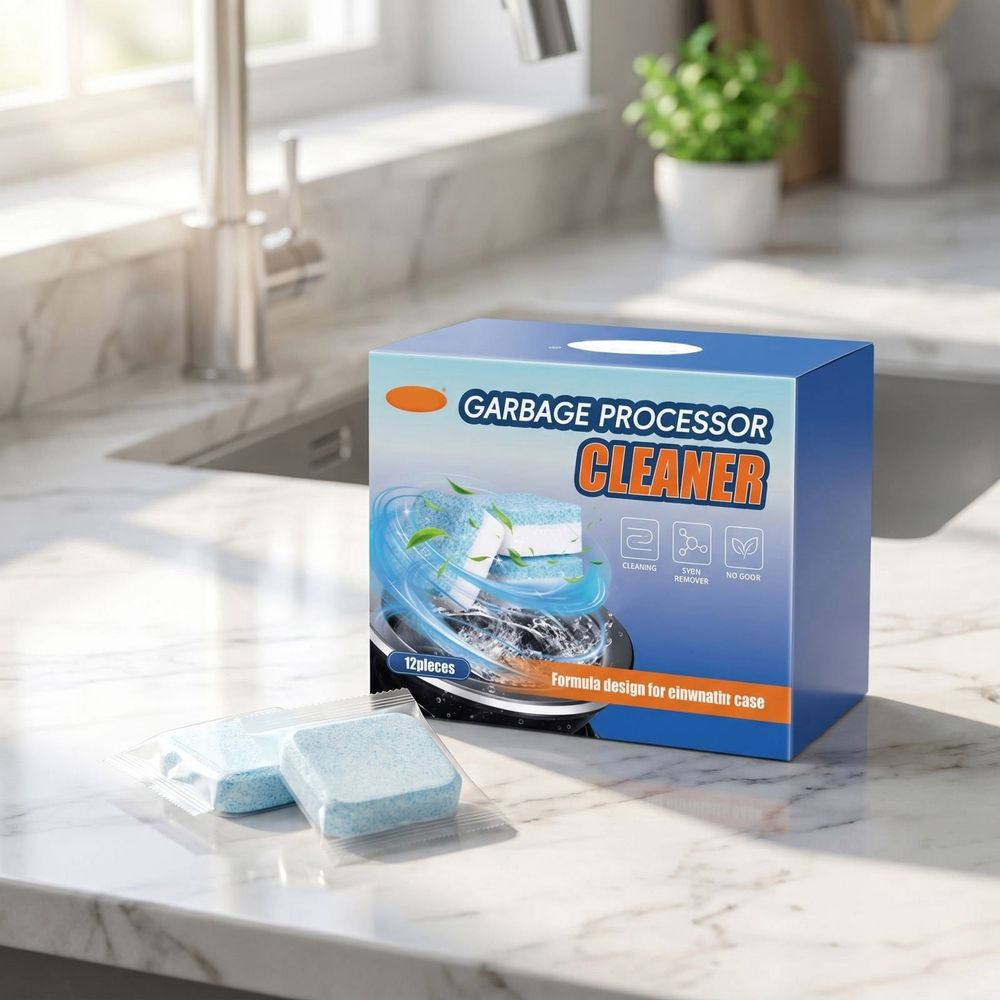 Garbage Disposal Cleaner Deodorizer Tablets, Prevents Drain Clogs And Buildup, Removes Odors From Bathroom And Kitchen Sinks, Septic-Friendly