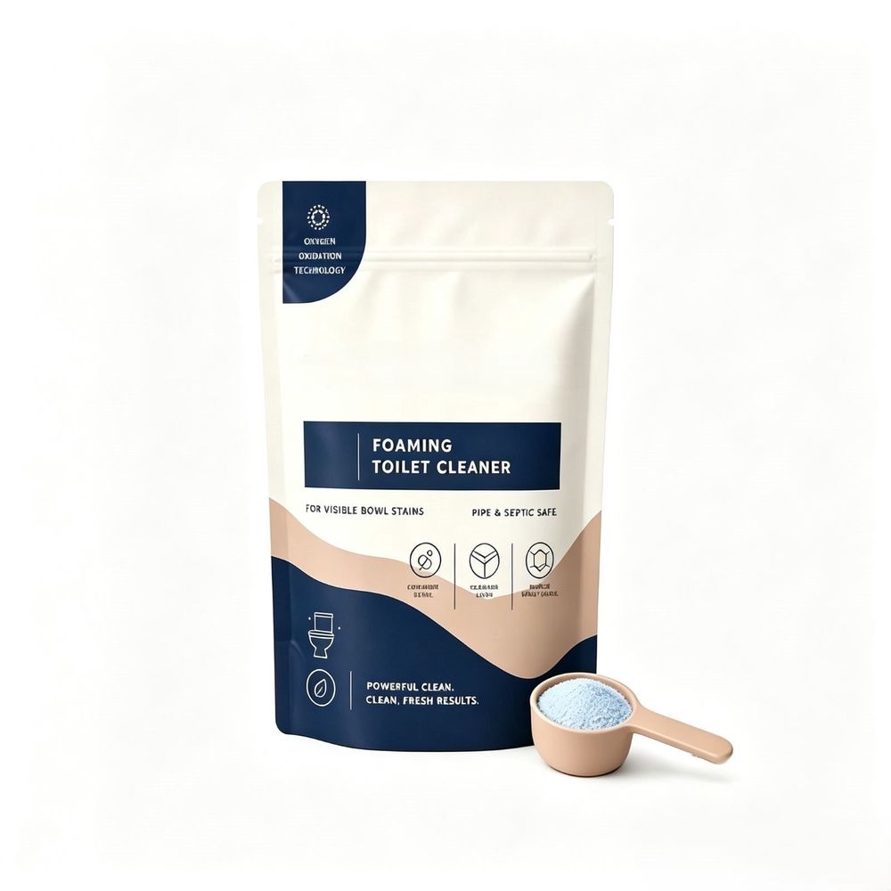 Foaming Toilet Cleaner Powder Powerful Pipe Unclogger Stain Odor Remover For Bathroom Sink Toilet Bowl