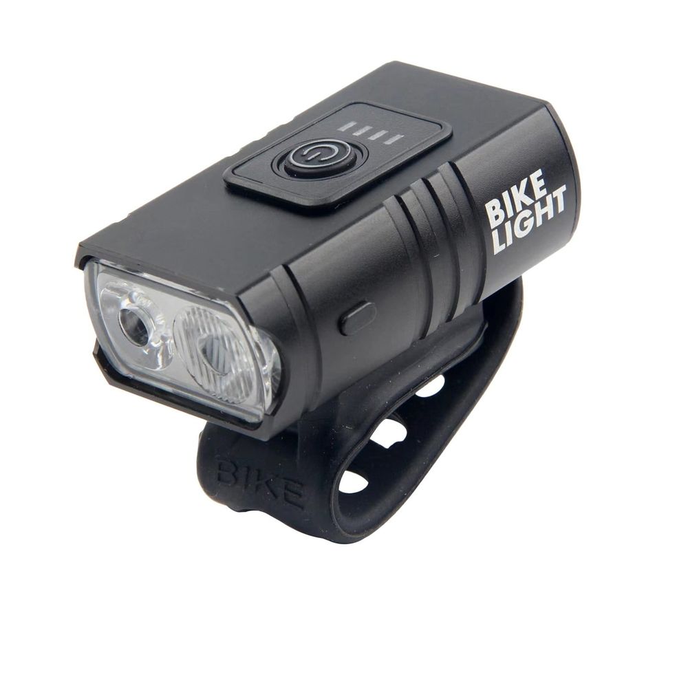 Bike Light, High Lumens Super Bright Bicycle Lite, 4 Modes USB Rechargeable Bike Headlight, Waterproof Safety Bike Front for Road, Mountain, Night Riding Black