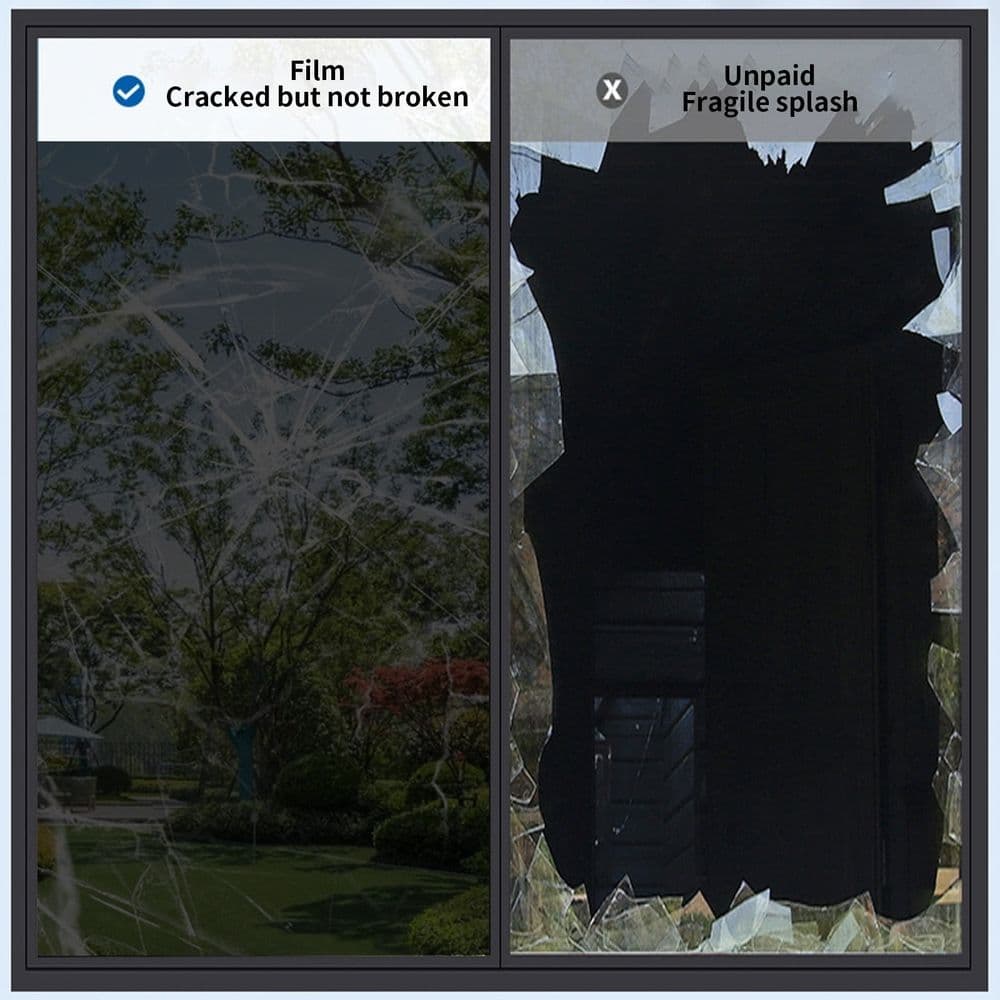One Way Window Film Daytime Privacy Tint 16" x 79" Reflective Mirror Film for Home and Office
