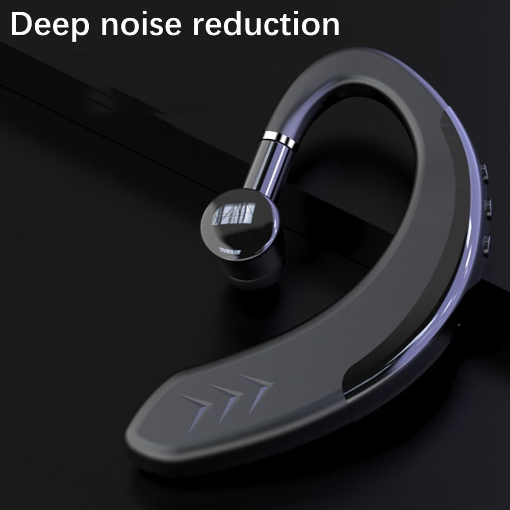Wireless Earpiece Wireless Headset Noise Cancelling Headset in-Ear Headphone Business Earphones Compatible with Android iOS Smart Phones Laptop for Office Driver Trucker Black