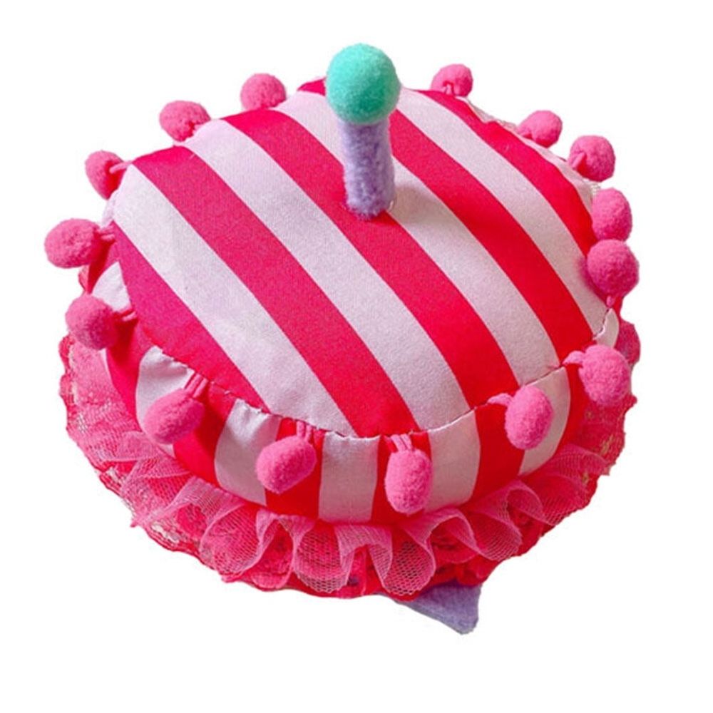 1pc Korean Style Birthday Cake Hat Cute Cartoon Party Headwear Fun Novelty Headgear for Celebrations