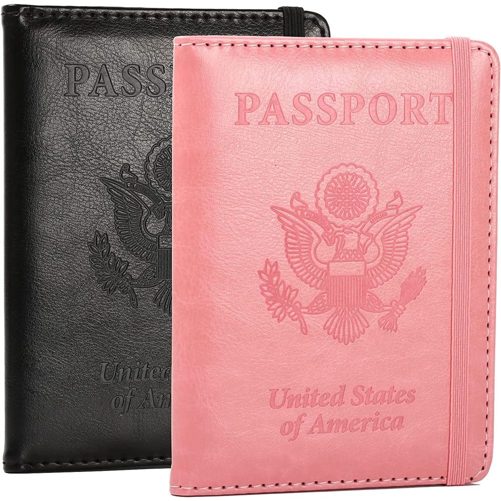 Passport Holder Cover Traveling Passport Case, 2Pack