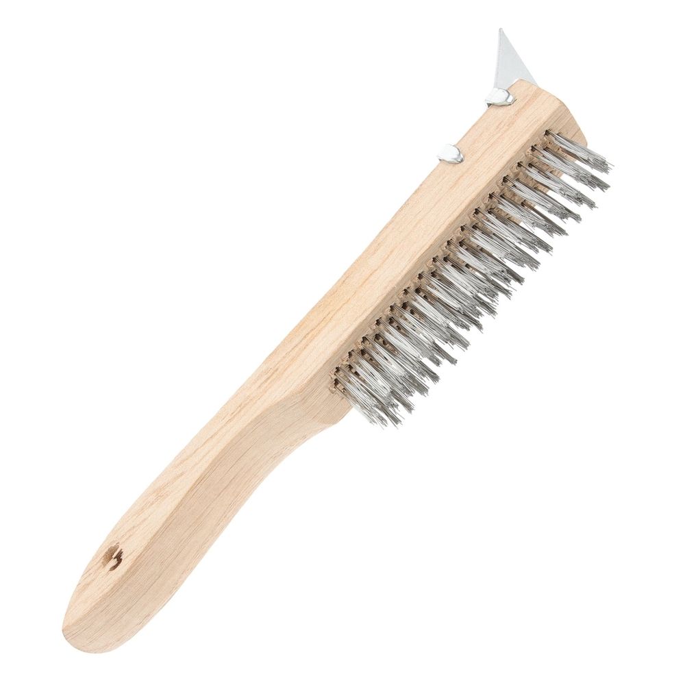 Multi purpose wire brush with shovel - a time-saving cleaning tool suitable for homes, workshops, and outdoors, 16x4cm
