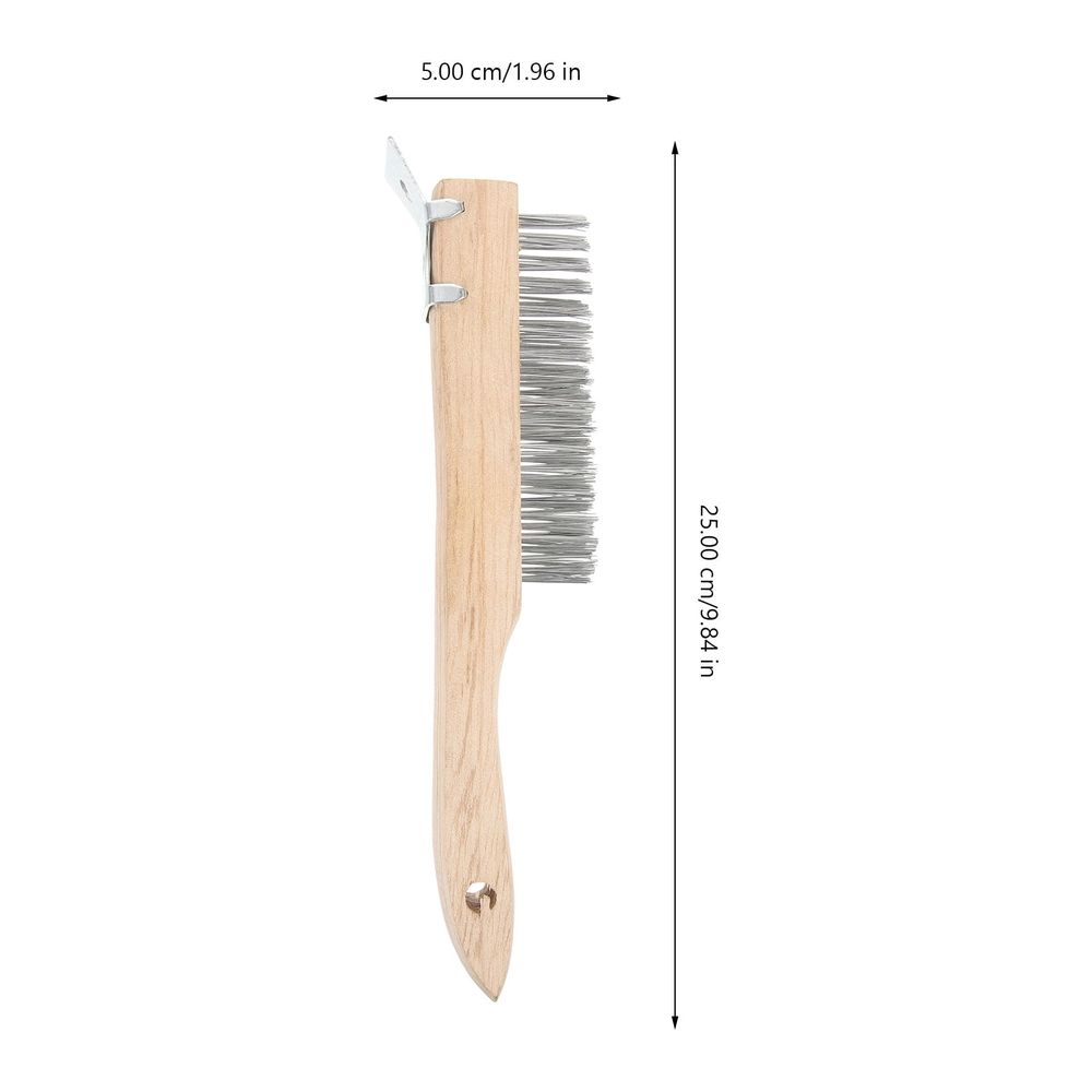 Multi purpose wire brush with shovel - a time-saving cleaning tool suitable for homes, workshops, and outdoors, 16x4cm