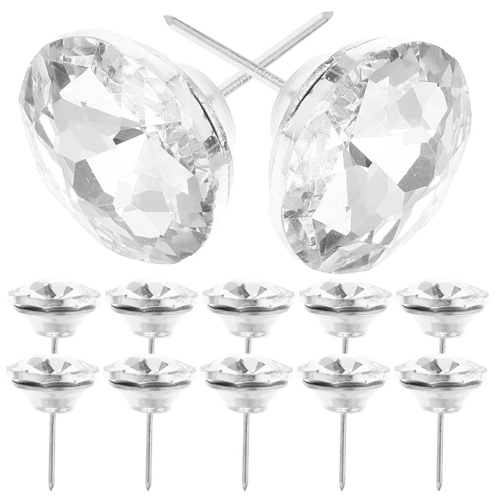 Upholstered Furniture Buttons 20 Pack Crystal Rhinestone 25mm Decorative for Sofa and Chair Home Makeover