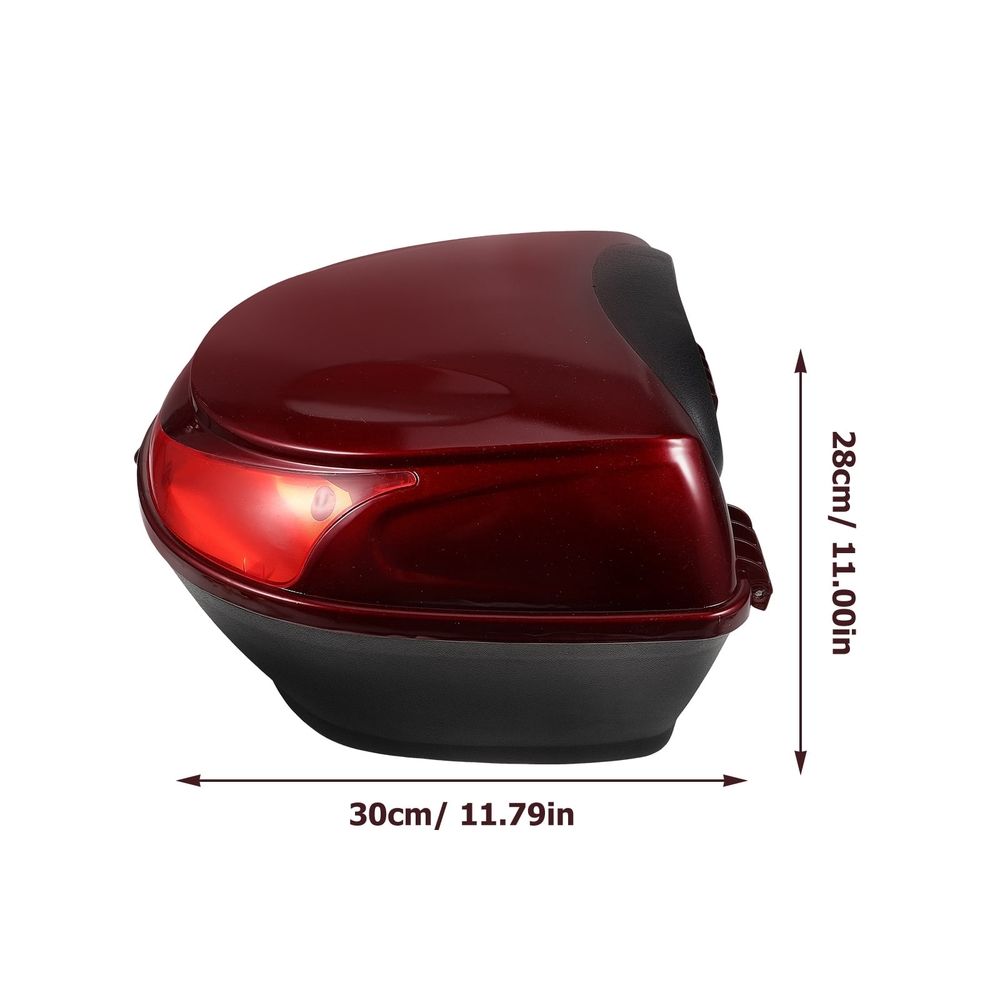 Durable Dark Red Motorcycle Storage Case for Riding Essentials 1Set